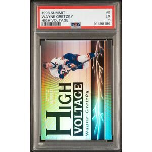 1996 Pinnacle Summit High Voltage #5 Wayne Gretzky /1500 PSA 5 Ex St Louis Blues